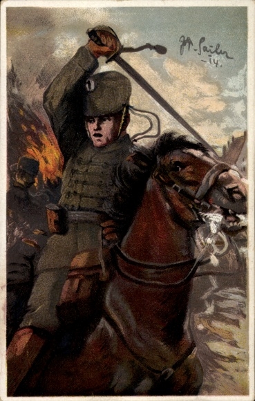 Künstler Ak Sailer, J. A., Prinz Friedrich Karl in Lüttich