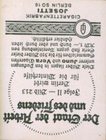 Collection picture The state of work and peace, Berlin advertises for the winter aid, brown shop