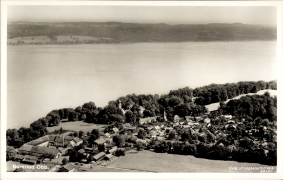 Postcard Bernried am Starnberger See Upper Bavaria, aerial photograph