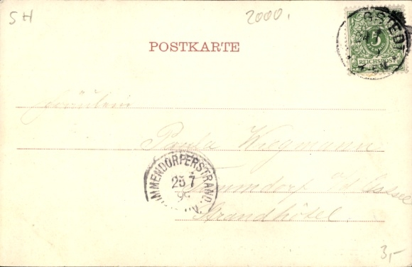 Postcard Hamburg Wandsbek Bergstedt, Rodenbeker Quellental, 1900