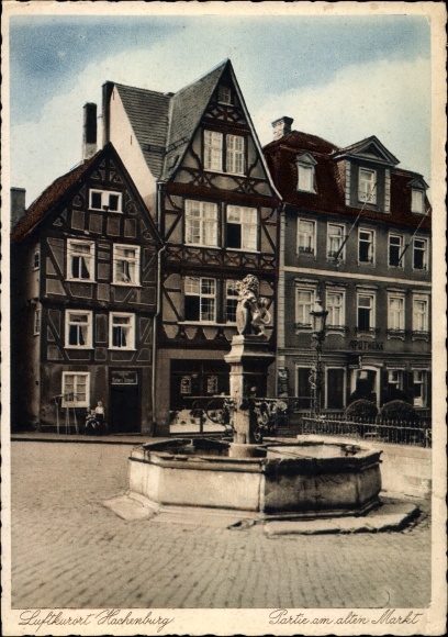 PC Hachenburg in the Westerwald, lot at the old market