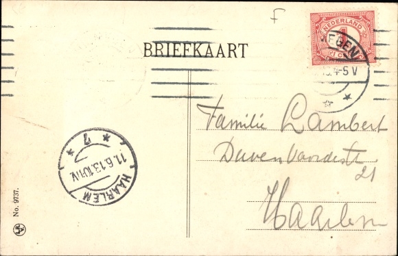 Postcard Berg en Dal Gelderland Netherlands, Burg Bergspoor