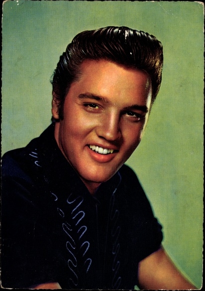 Postcard actor and singer Elvis Presley, portrait