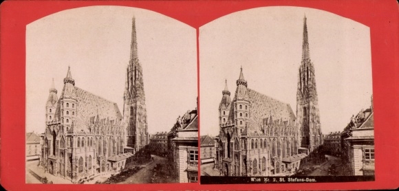Stereo CdV Vienna, St. Stefan's Cathedral
