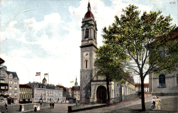 Postcard Eisenach, Marktplatz