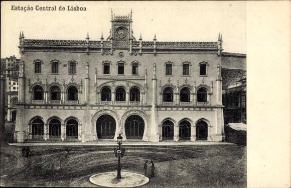 Postcard Lisbon Portugal, Estacio Central