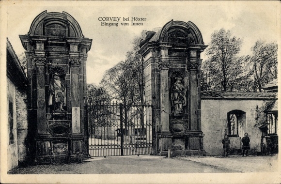 KP Höxter nad Wezerą, klasztor Corvey, wejście