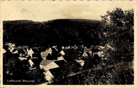 Postcard Rhaunen in the Hunsrück, general view