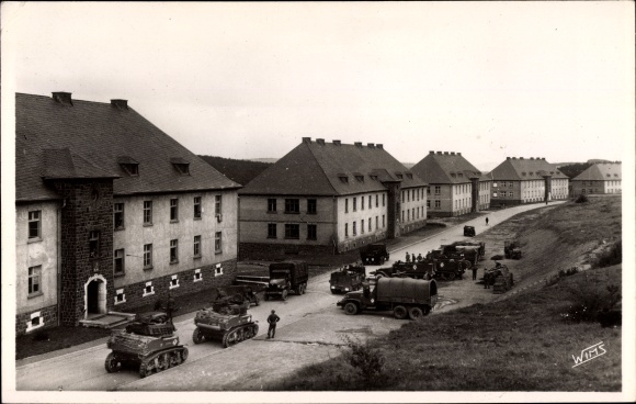 Ak Baumholder in Westrich, Camp de Baumholder, Forces Francaises en Allemagne, Panzer