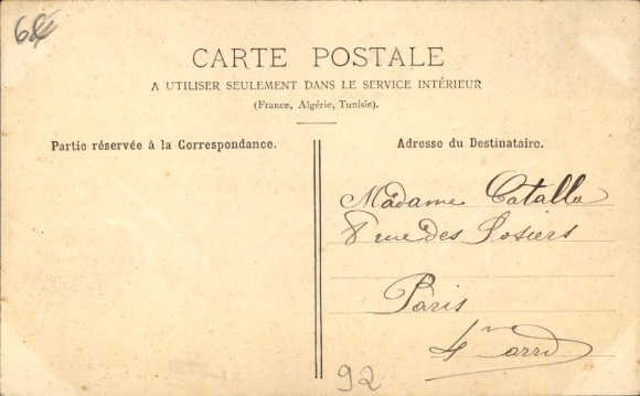 Postcard Malakoff Hauts de Seine, Avenue de la République, The Park