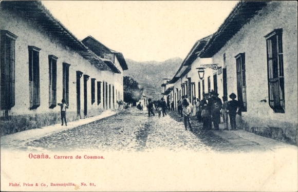 Postcard Ocaña Colombia, Carrera de Cosmos
