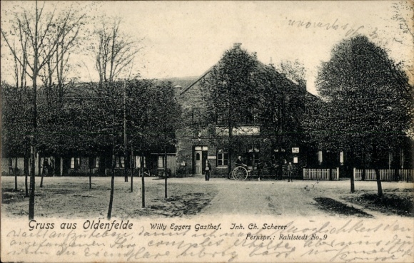 Postcard Hamburg Wandsbek Rahlstedt Oldenfelde, Willy Eggers Gasthof
