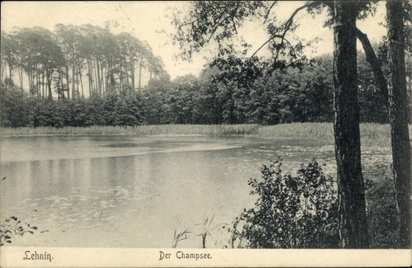 Postcard Kloster Lehnin in der Mark, Champsee