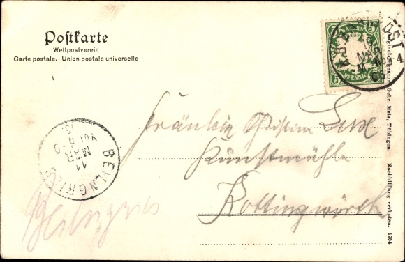 Postcard Treuchtlingen in the Altmühltal Middle Franconia, Panorama