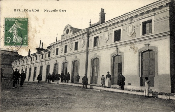 Ansichtkaart Bellegarde-sur-Valserine Ain, nieuw treinstation