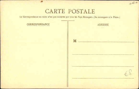 Postcard Casablanca Marokko, French Red Cross, Morocco Campaign 1907