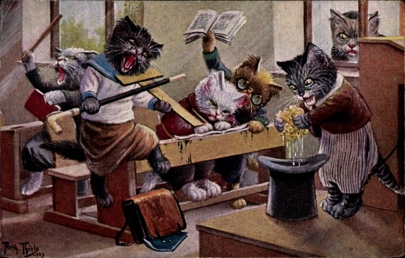 Artysta KP Thiele, Arthur, Doom jest blisko, humanizowane koty w szkole