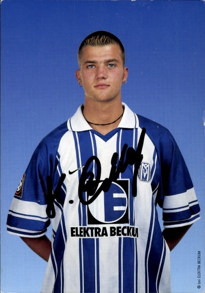 Autogrammkarte Fußballer Holger Wehlage, SV Meppen, Autogramm