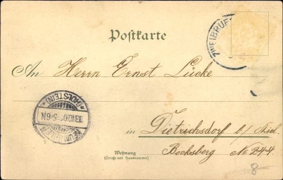 Chromo-Litho Wunsiedel in the Fichtelgebirge of Upper Franconia, Waldhaus Waldstein, Bischofsgrün, Burgstein