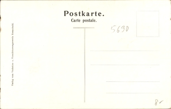 Artist Postcard Remscheid in the Bergisches Land, Town Hall, Dam, Burg Castle, Kaiser Wilhelm Bridge