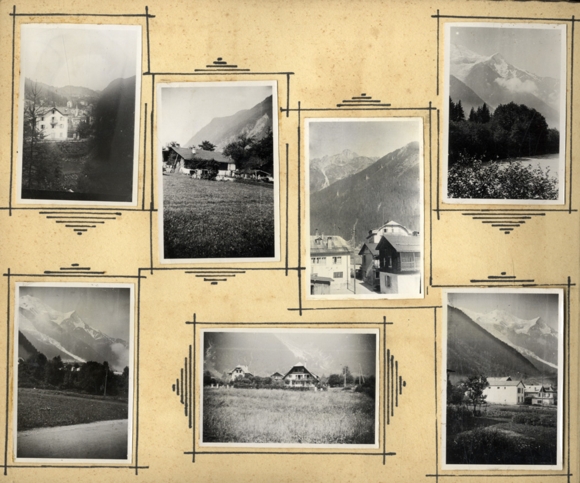 Photo album alpinism, mountaineers, glaciers, snow
