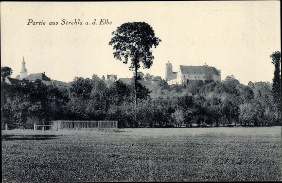 PC Strehla on the Elbe Saxony, partial view of the place