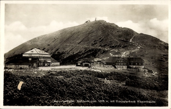 Postcard Karpacz Krummhübel Giant Mountains Silesia, Dom Śląski, Silesian House