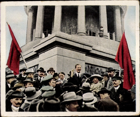 Sammelbild Die Nachkriegszeit Nr. 2 Nov. 1918, Die November-Revolution, Agitationsredner