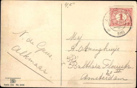 Postcard Alkmaar North Holland Netherlands, Kaasmarkt, Käsemarkt, Nenke and Ostermaier 174 a 3069