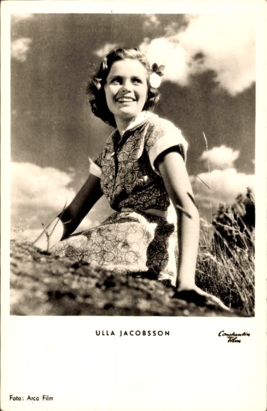 Ak Schauspielerin Ulla Jacobsson, Sie tanzte nur einen Sommer, Portrait, Autogramm