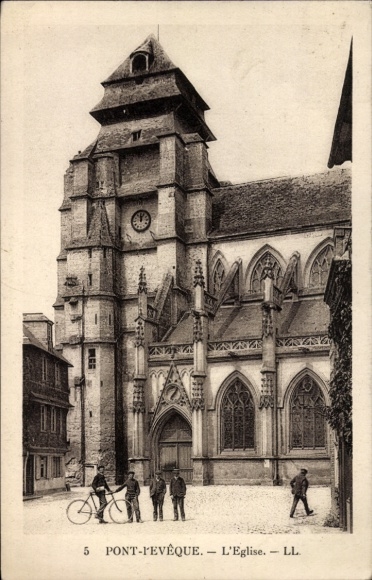 Ak Pont l'Eveque Calvados, Kirche