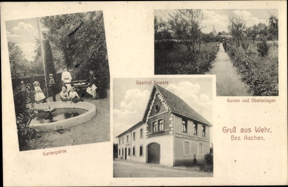 Ak Wehr Selfkant Nordrhein Westfalen, Gasthof Smeets, Garten, Obstanlagen