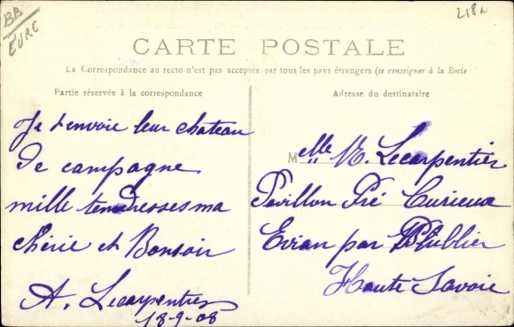 Postcard Bourgtheroulde Eure, Bosbenard Commin, Le Château de Buvey