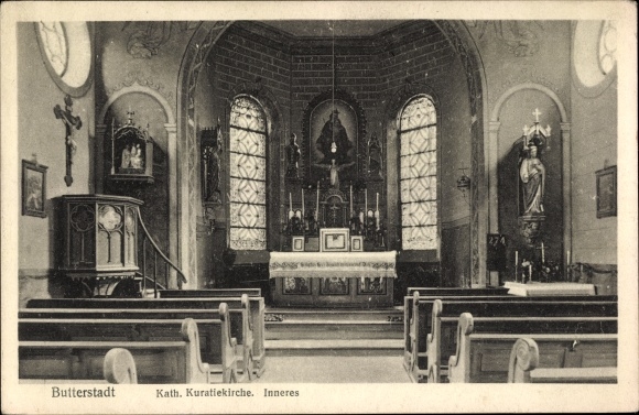 PC Butterstadt Bruchköbel in Hesse, Catholic Curate Church, interior view
