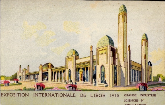 Postcard Liège Liège Wallonia, International Exhibition 1930, Large-scale industry