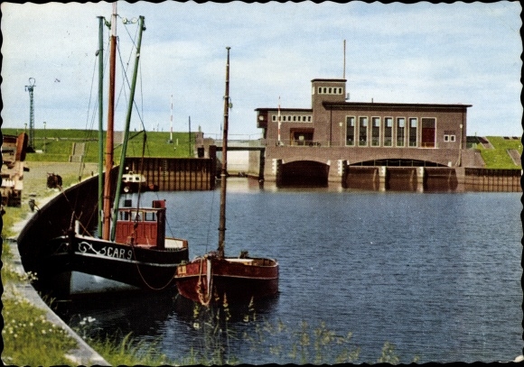 Postcard Harle Harlesiel Wittmund in Ostfriesland, lock