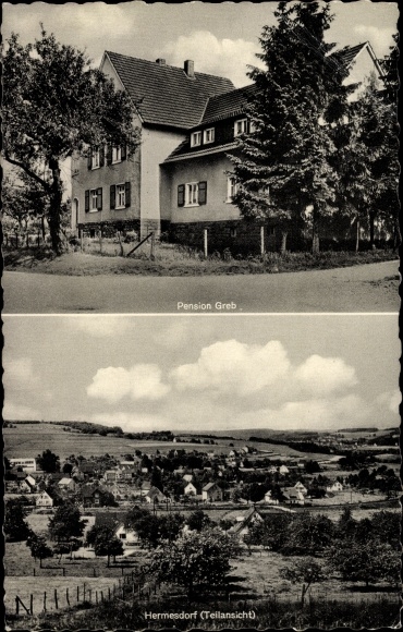 PC Hermesdorf Waldbröl in the Oberberg district, Pension Greb, partial view