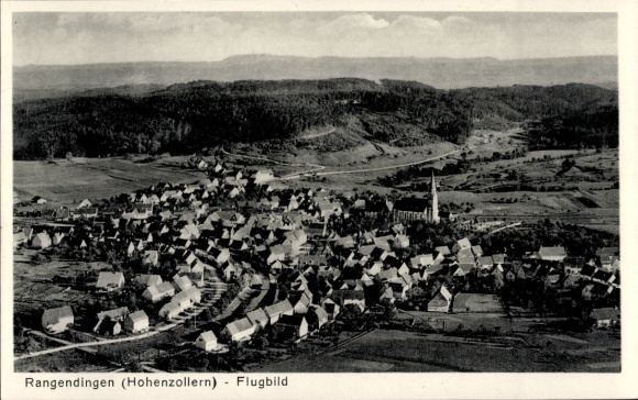 Ak Rangendingen im Zollernalbkreis, Flugbild