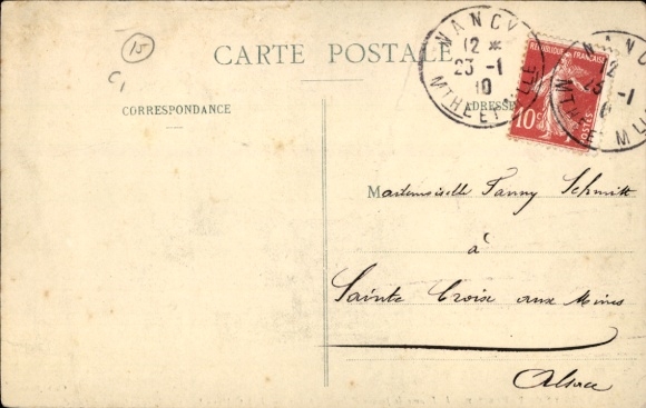 Postcard Passionstheater, A son entrée a Orleans Joan of Arc is acclaimed by the