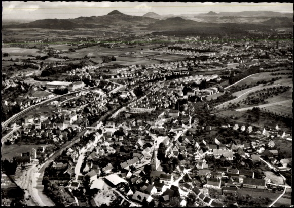 Postcard Faurndau an der Fils Göppingen in Württemberg, aerial photograph