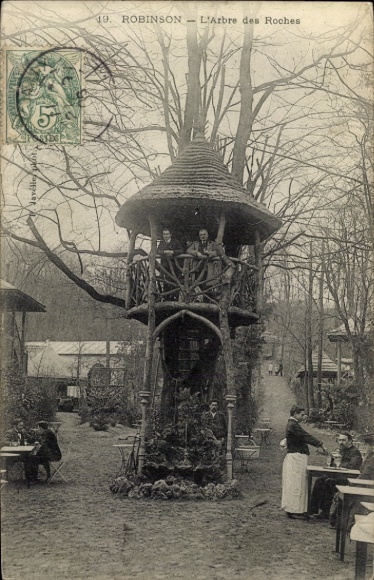 Postcard Robinson Hauts de Seine, l'Arbre des Roches