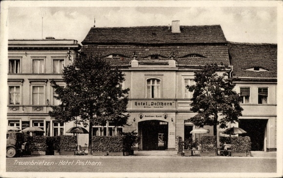 Postcard Treuenbrietzen in Brandenburg, Hotel Posthorn