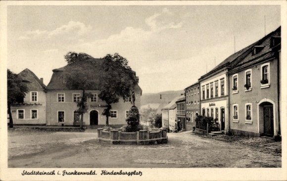 Postcard Stadtsteinach Upper Franconia, Hindenburgplatz