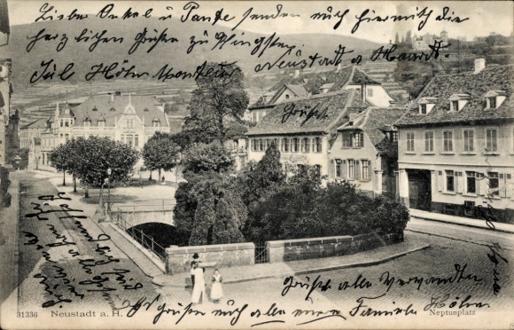 Postcard Dresden Neustadt, Circus Theater Stosch Sarrasani, front view of Neustadt, Neptunplatz, Ar