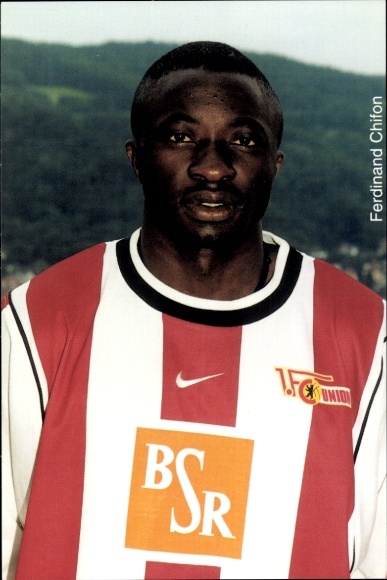 Autogrammkarte Fußballspieler Ferdinand Chi Fon, 1. FC Union Berlin, Portrait