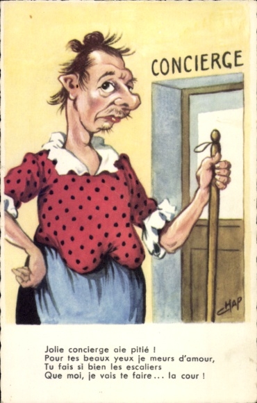 Artysta KP Humor, Jolie concierge aie pitié, Pour tes beaux yeux je meurs d'amour