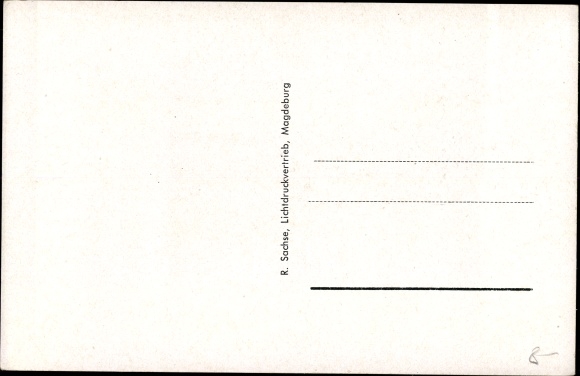 Postcard Eilsleben in Saxony Anhalt, inn Fricke