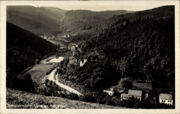 Postcard Schalksmühle in Sauerland, Lower Hälvertal