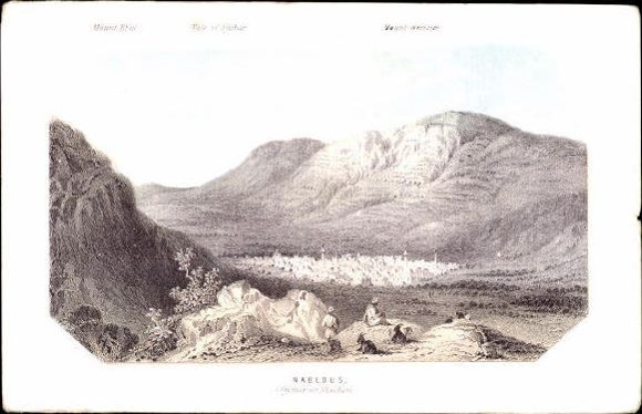 62 images of Palestine with maps, types of people, mosques, mountains