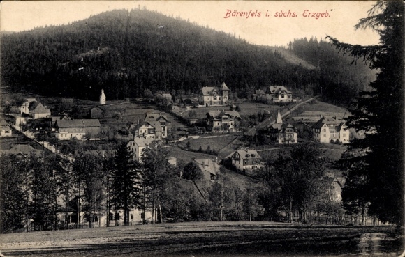 Postcard Bärenfels Altenberg in the Ore Mountains, general view